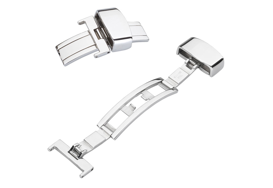 doppelte FaltschlieÃŸe 12mm Silber