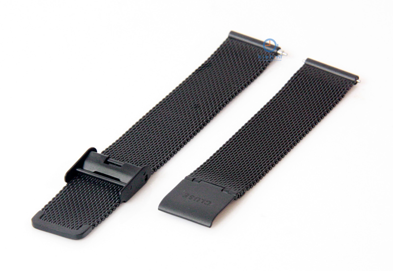 Cluse Uhrenarmband Minuit Mailänder Schwarz CLS348