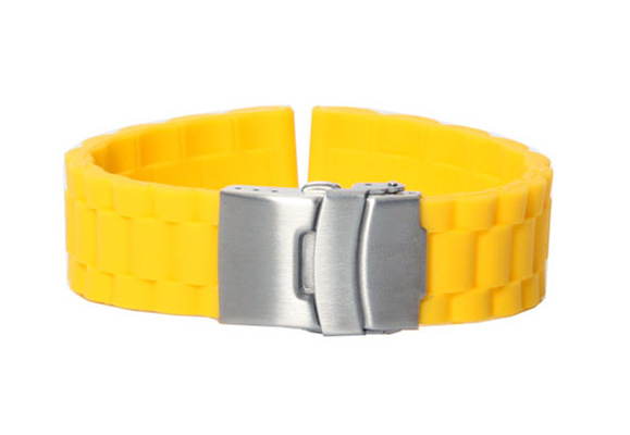Uhrenarmband 20mm Gelb Kautschuk
