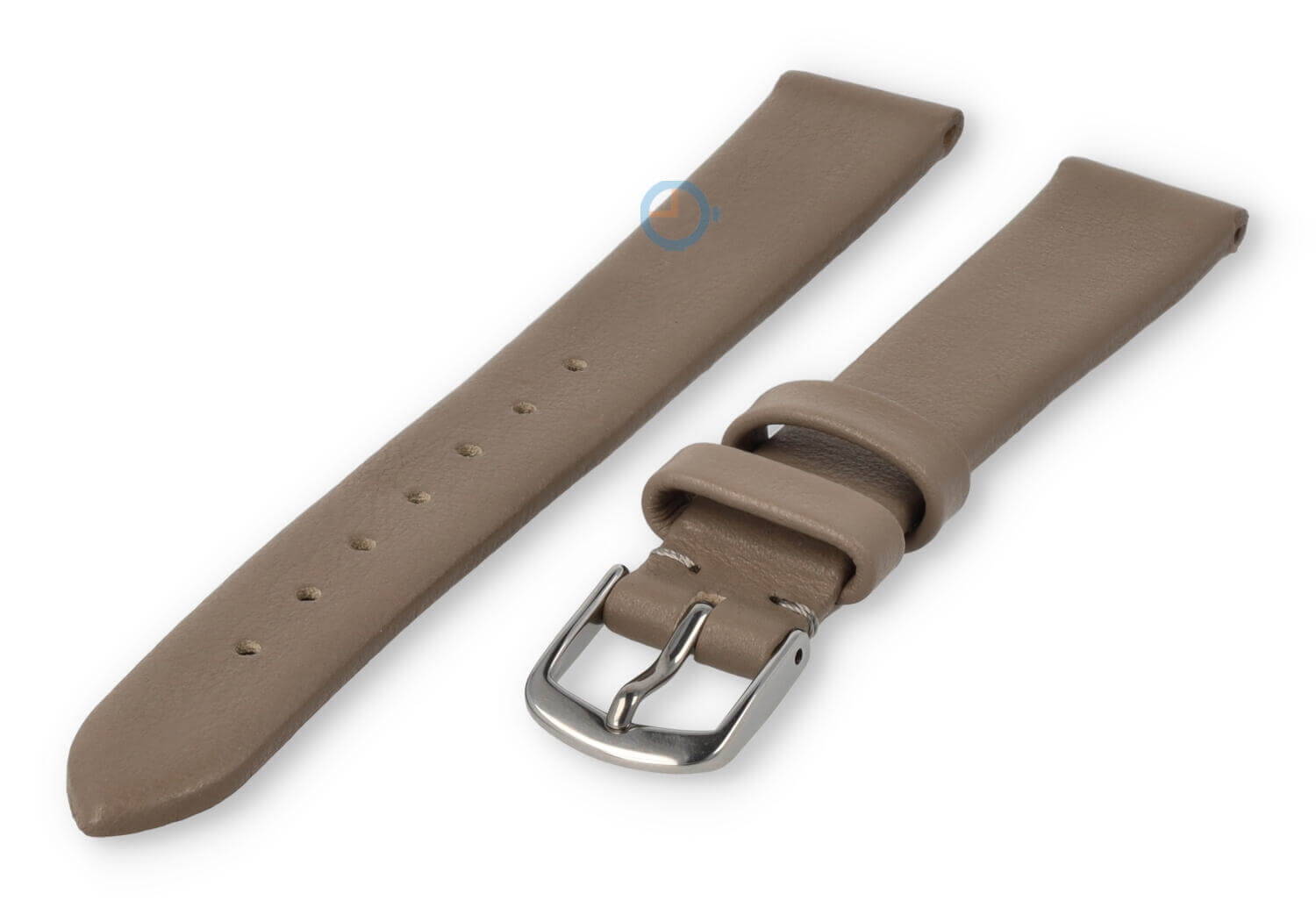 Nahtloses und glattes Uhrenarmband 12mm - taupe