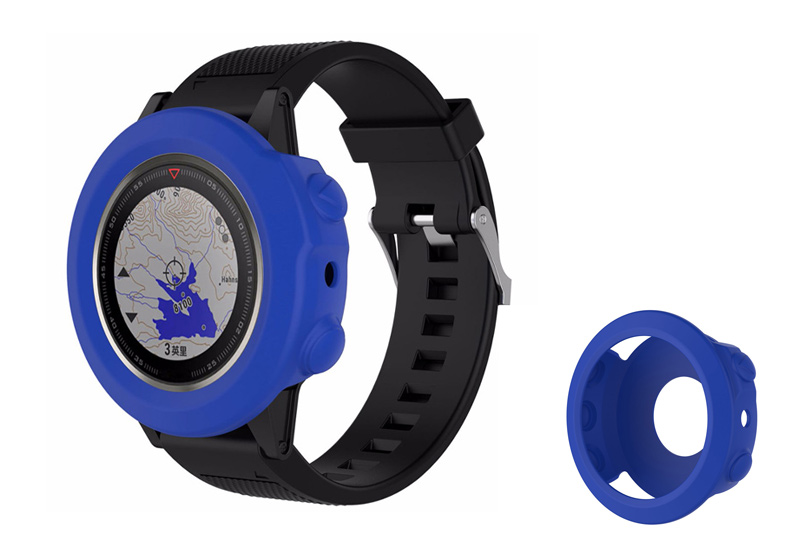 Garmin Fenix 5/6/7 Silikon Ersatz - UhrengehÃ¤use blau