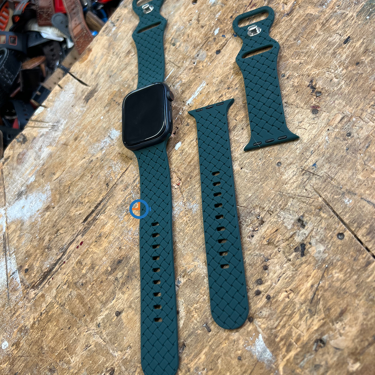 Silikon armband - Apple Watch 45mm - grün