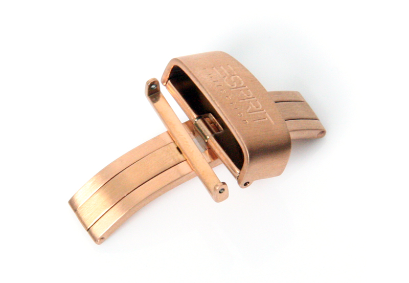 Esprit doppelte Faltschließe Rotgold 22mm