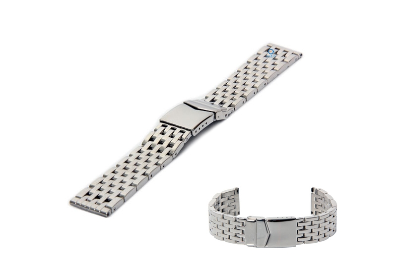 Uhrenarmband 18mm Silber Stahl