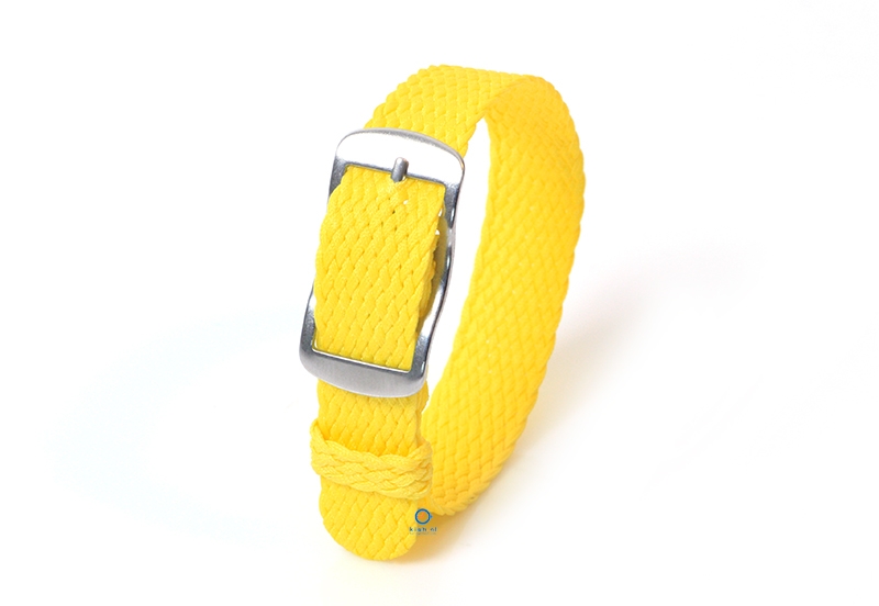 Perlon Uhrenarmband 14mm gelb