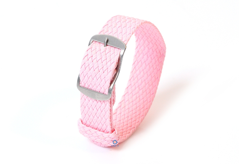 Perlon Uhrenarmband 18mm rosa