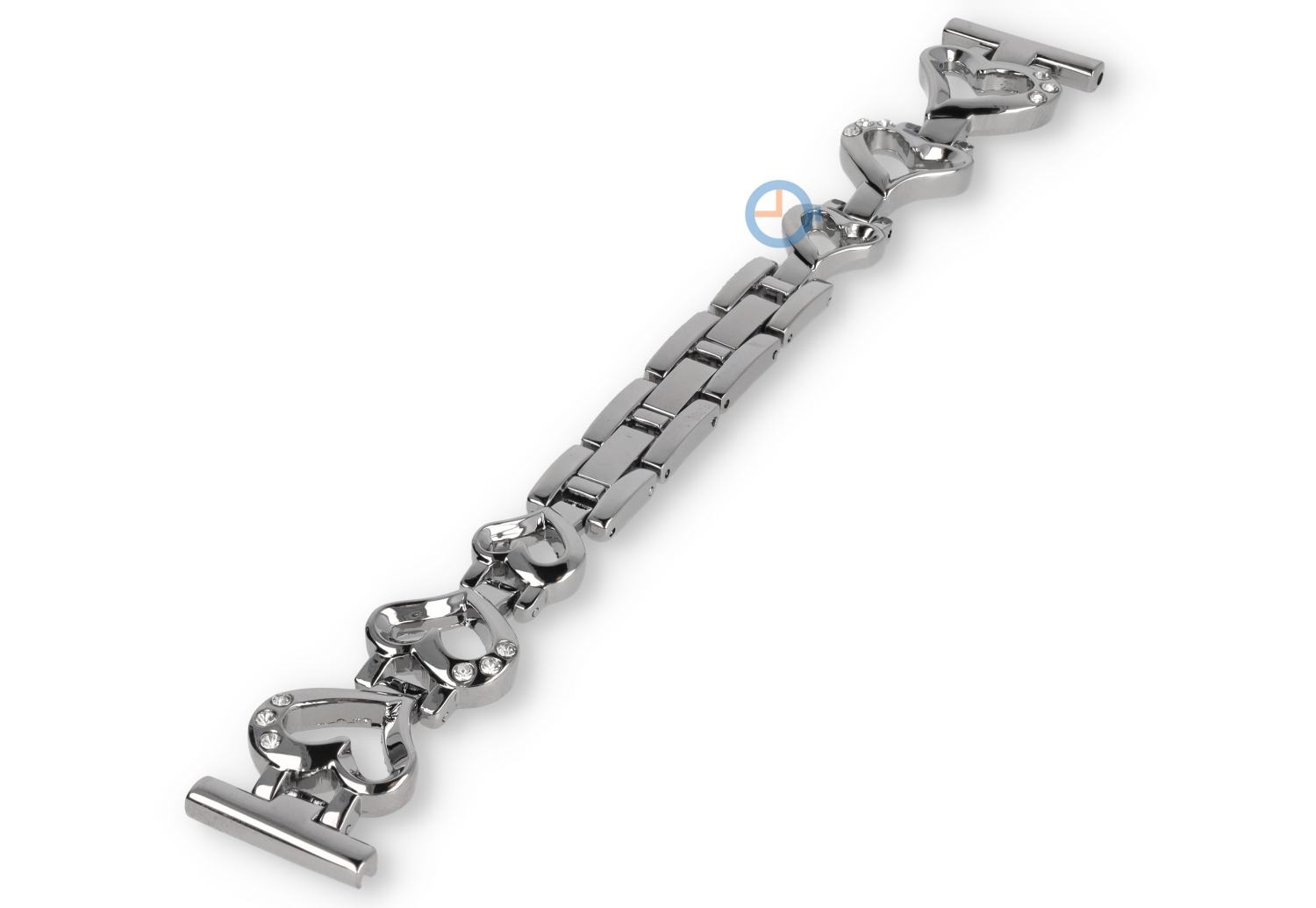 20mm Stahl Armband für Uhren - silber heart