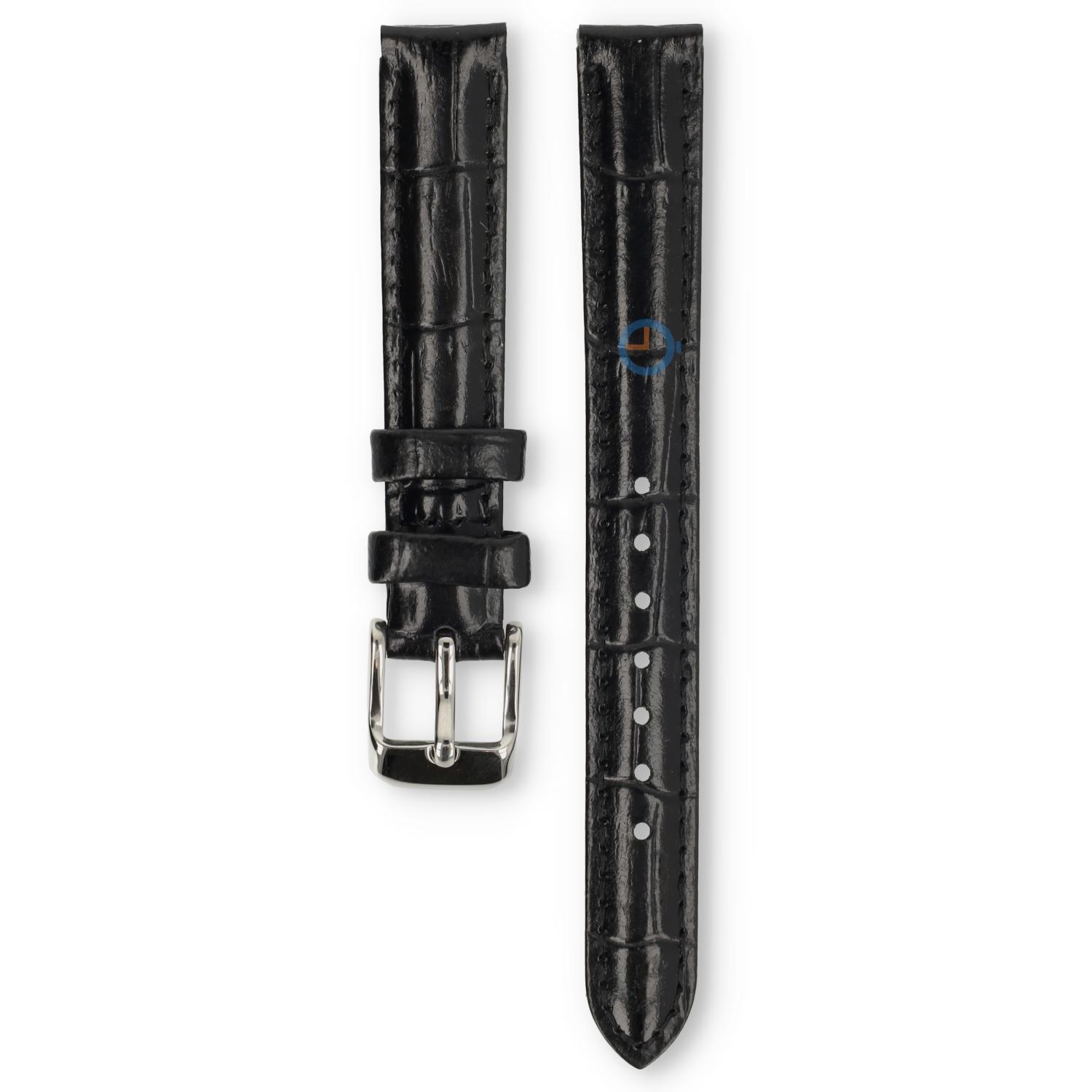 Universal 13mm schwarzes Leder Uhrenarmband - Lorus