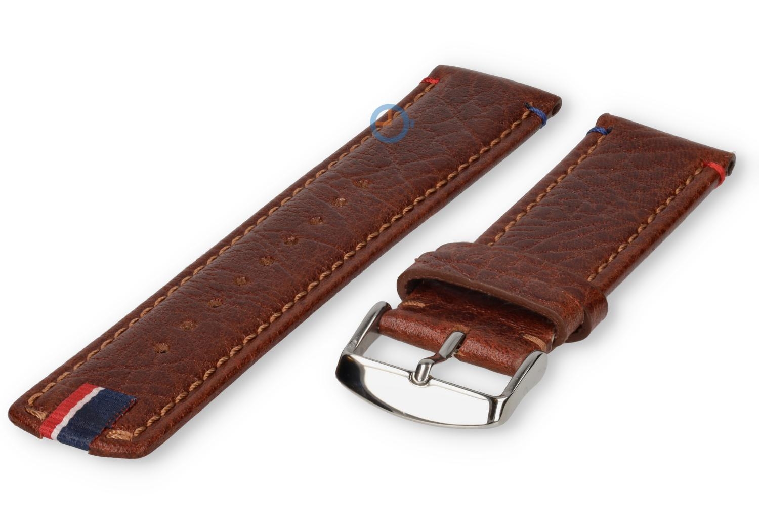 22mm Lederarmband - dunkelbraun