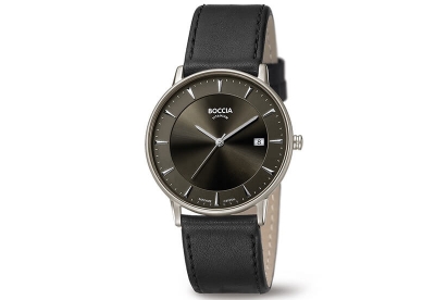 Boccia 3607-01 Uhrenarmband leder