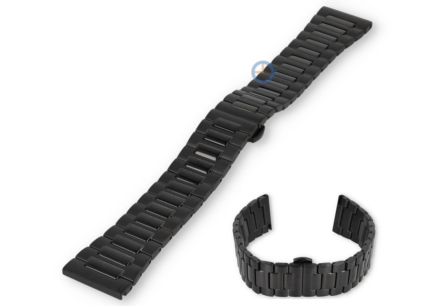 22mm Quick-Switch Uhrenarmband - dual-finish black