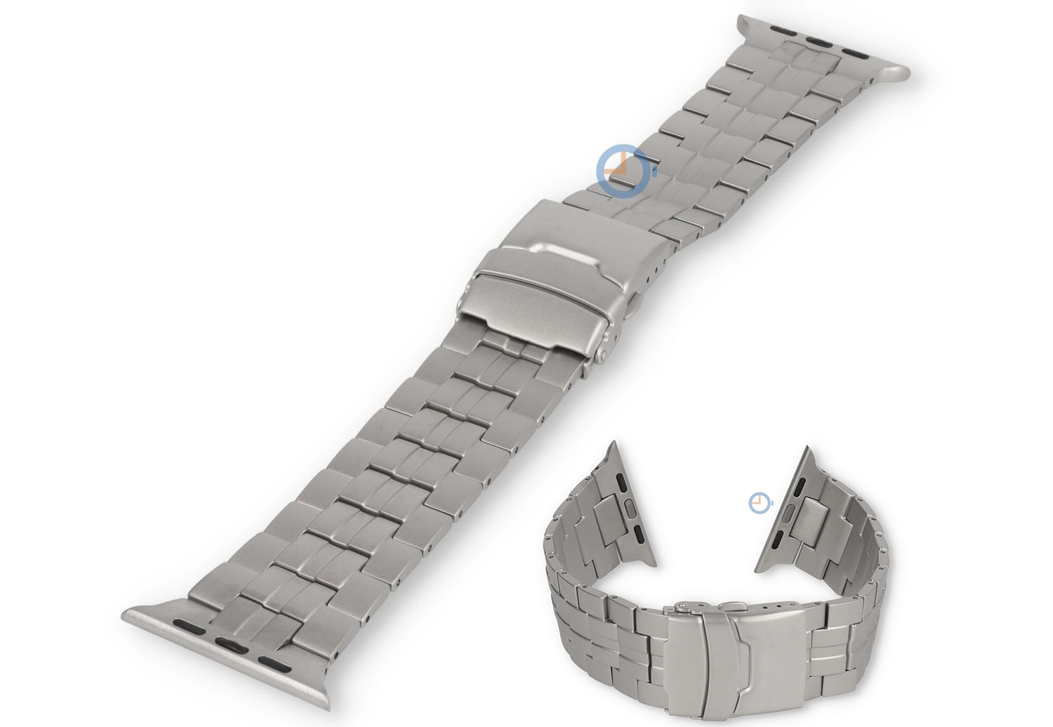 Apple Watch 45 Stahl band - Titan silber