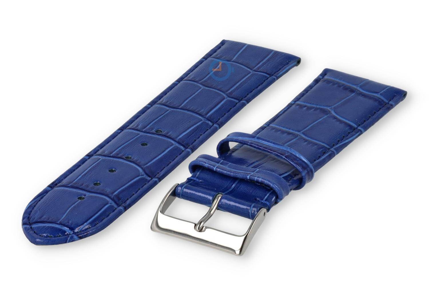XL Uhrenarmband aus Kalbsleder - 26mm - königsblau