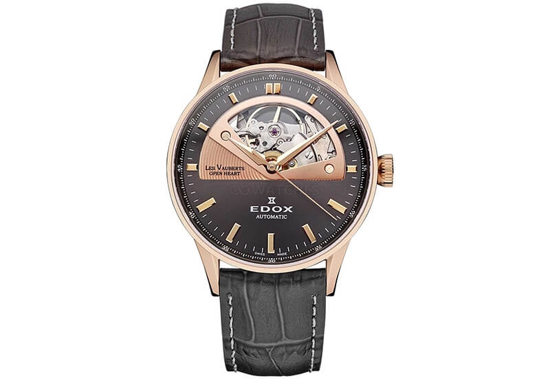 Edox Les Vauberts 85019 Uhrenarmband Schwarz