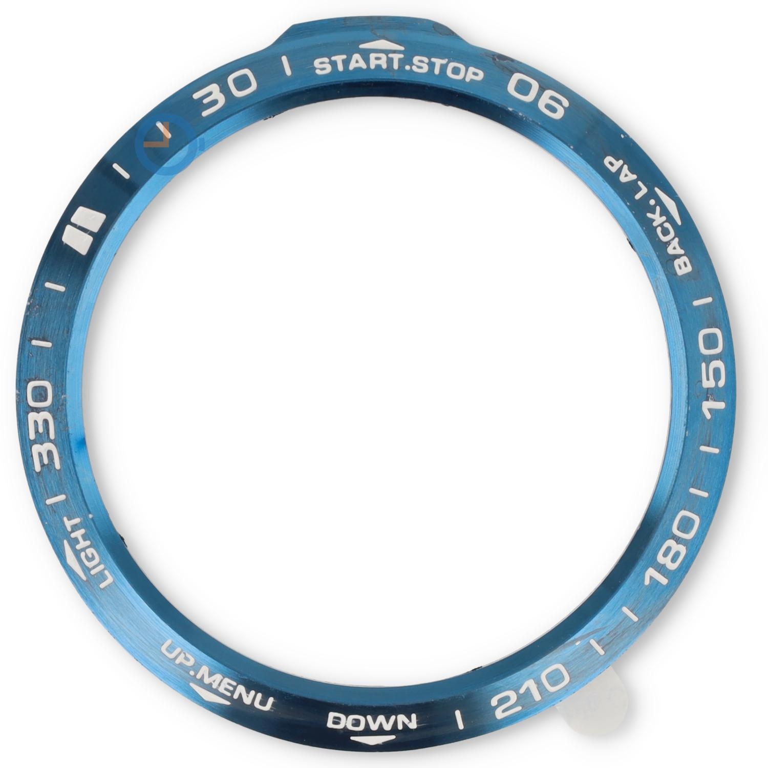 Stahl Lünetten Cover Garmin Fenix 6X - blau