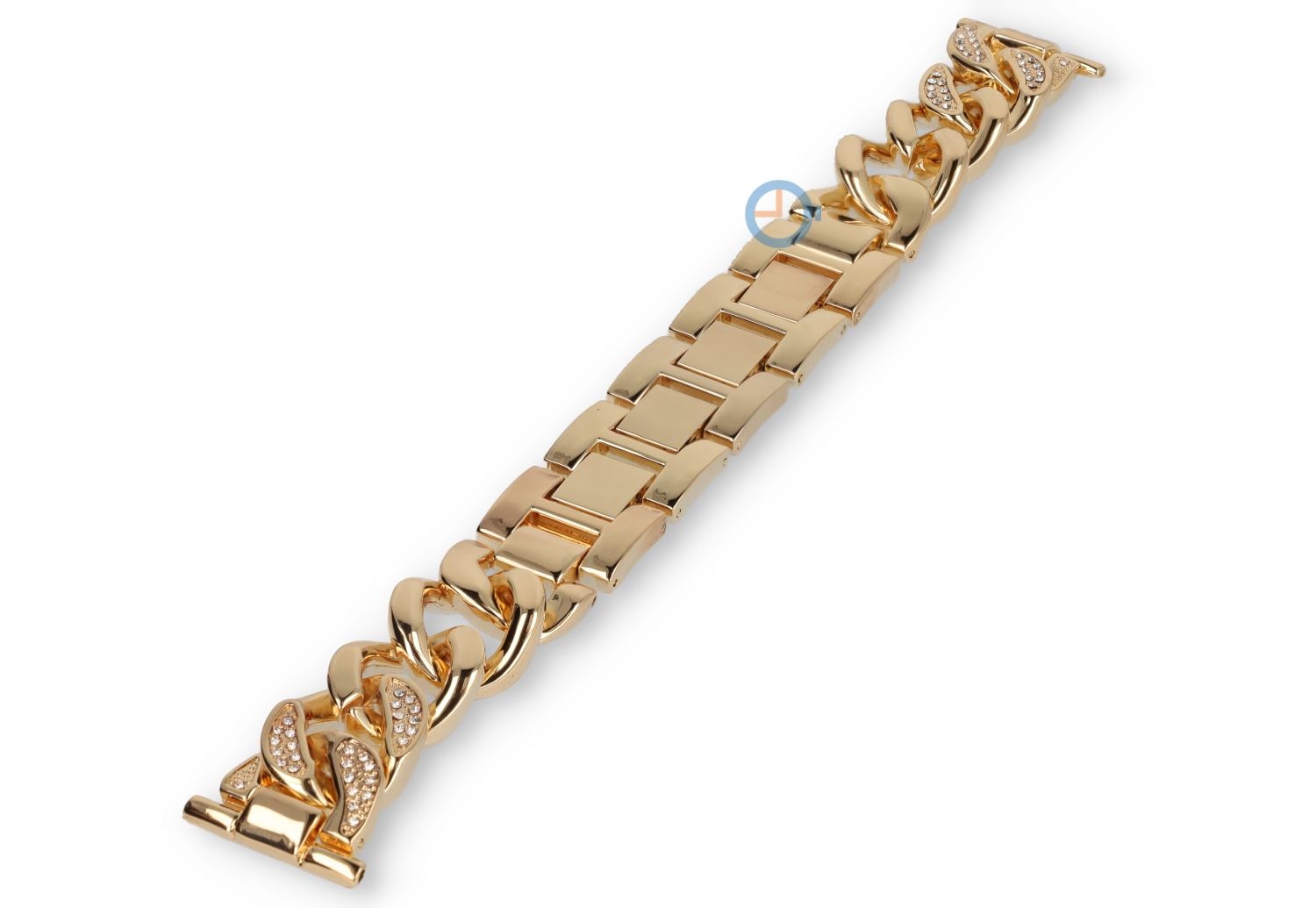 22mm DKNY-Stahl Band mit geflochtenten Gliedern - geelgoldfarbig