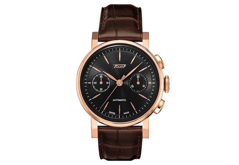 Tissot Uhrenarmband T9044327605100 braun Leder