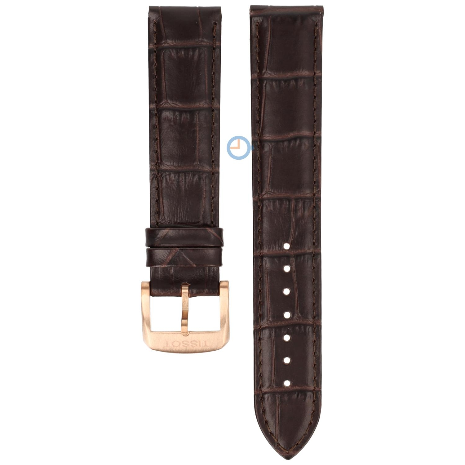 Tissot Uhrenarmband T0954173603700 braun Leder