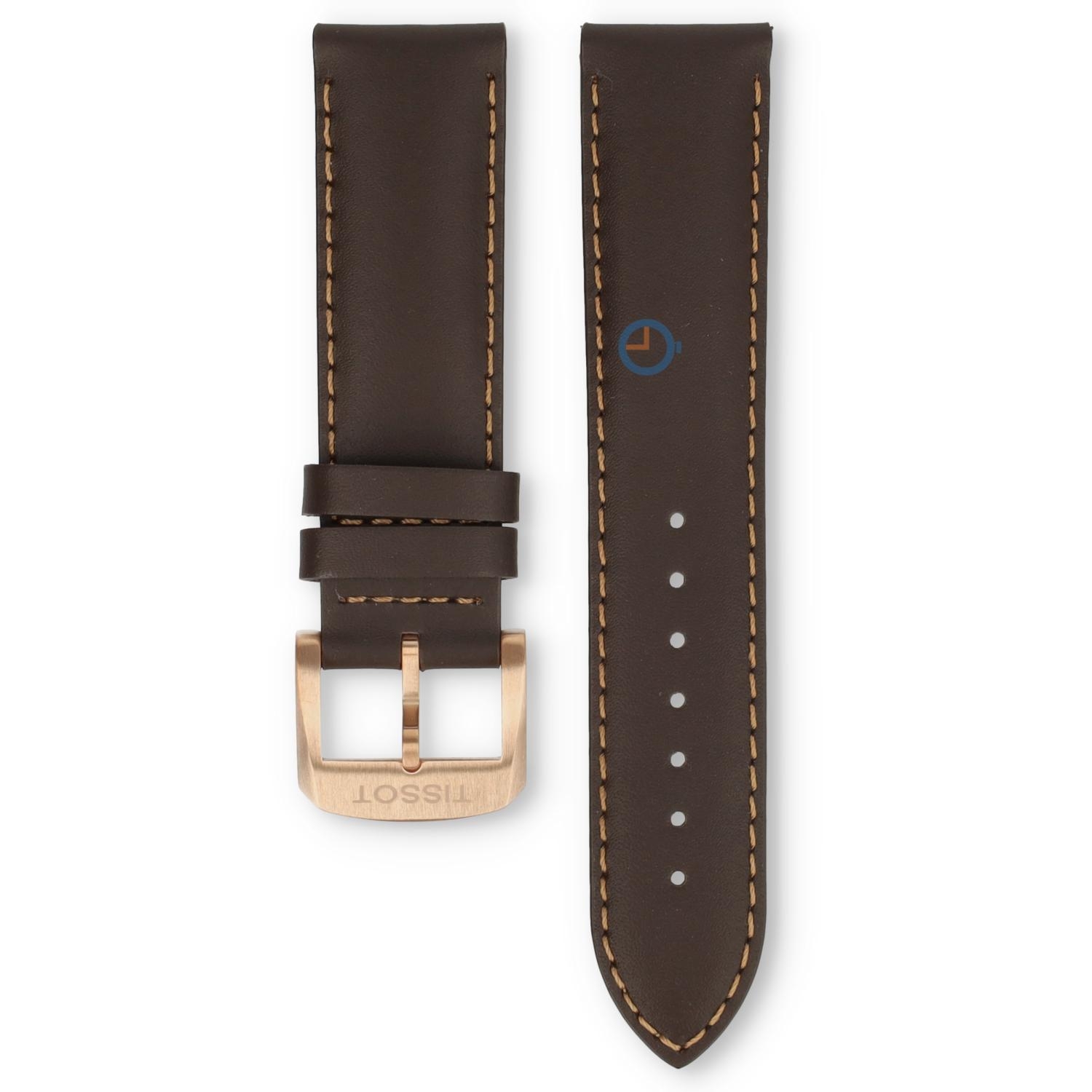 Tissot Uhrenarmband T0954173603702 braun Leder