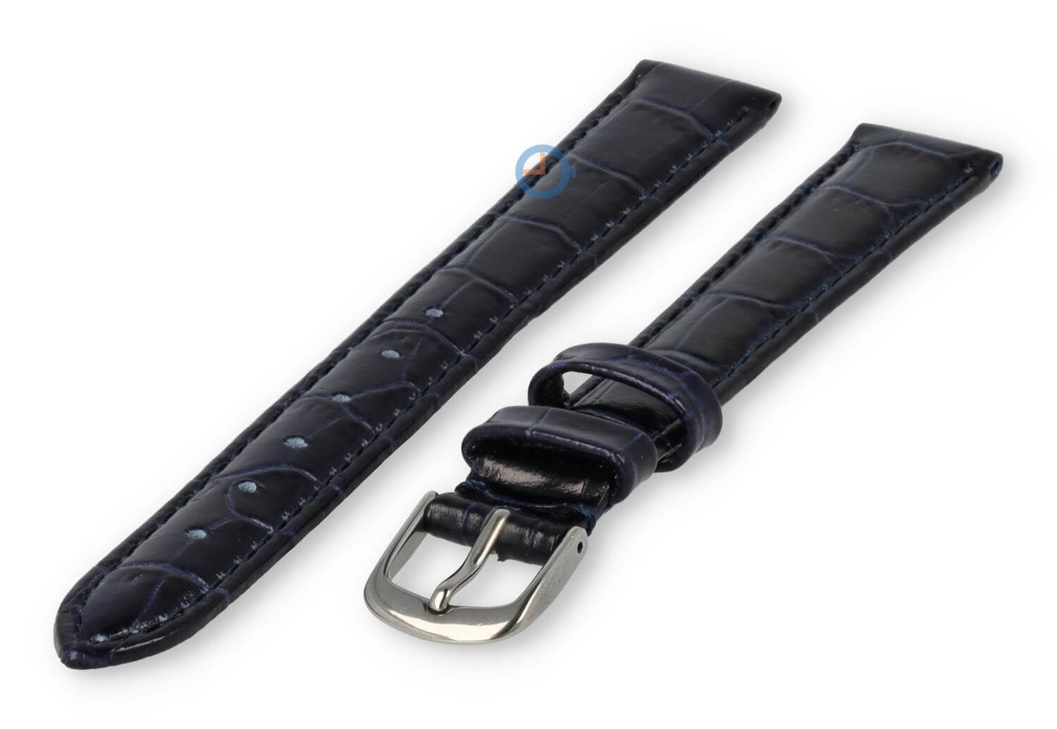 XL Uhrenarmband aus Leder - 14mm - dunkelbraun