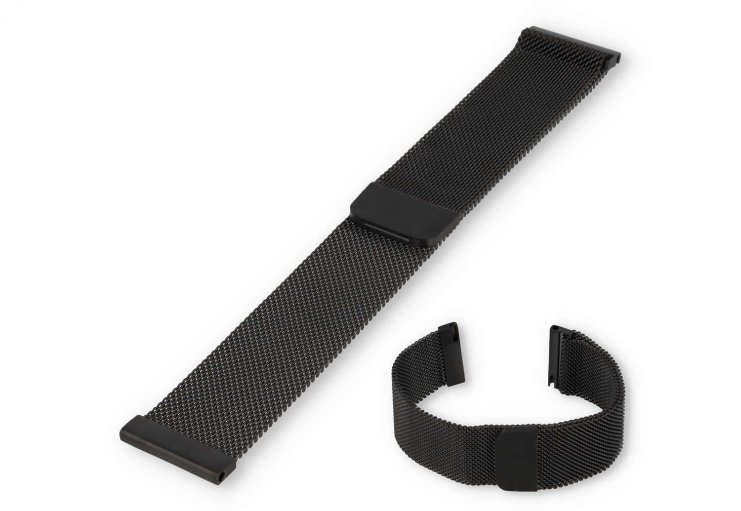 Mailänder 20mm Uhrenarmband - schwarz