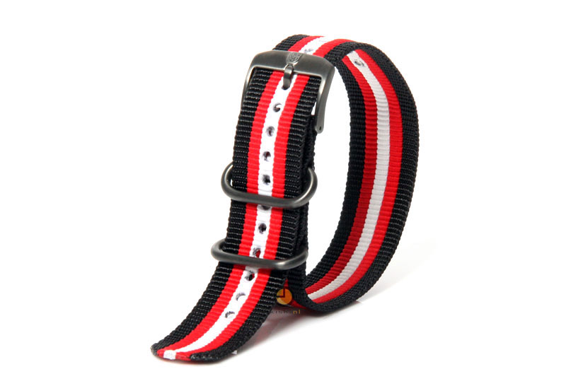 Luminox Uhrenarmband FN.3950.31 Schwarz Rot WeiÃŸ