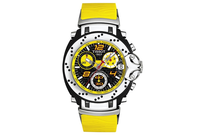 Tissot Uhrenarmband T90426683 gelb Silikon