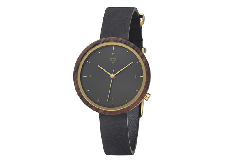 Kerbholz Hilde Uhrenarmband Sandalwood/midnight black