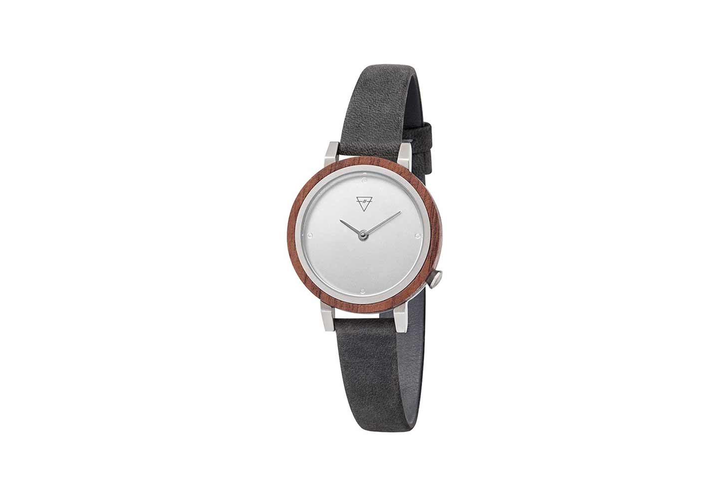 Kerbholz Uhrenarmband Luise Walnut Asphalt