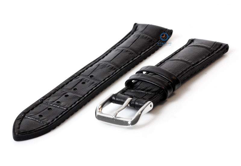 Uhrenarmband Kautschuk 20mm schwarz