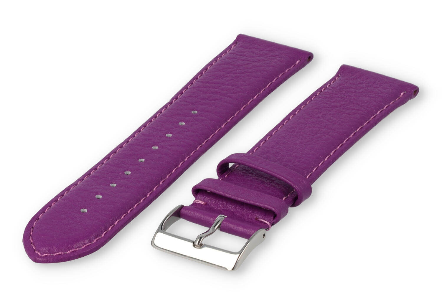 XL glatt Lederband - 26mm - lila