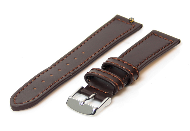 Uhrenarmband 22mm Braun Leder