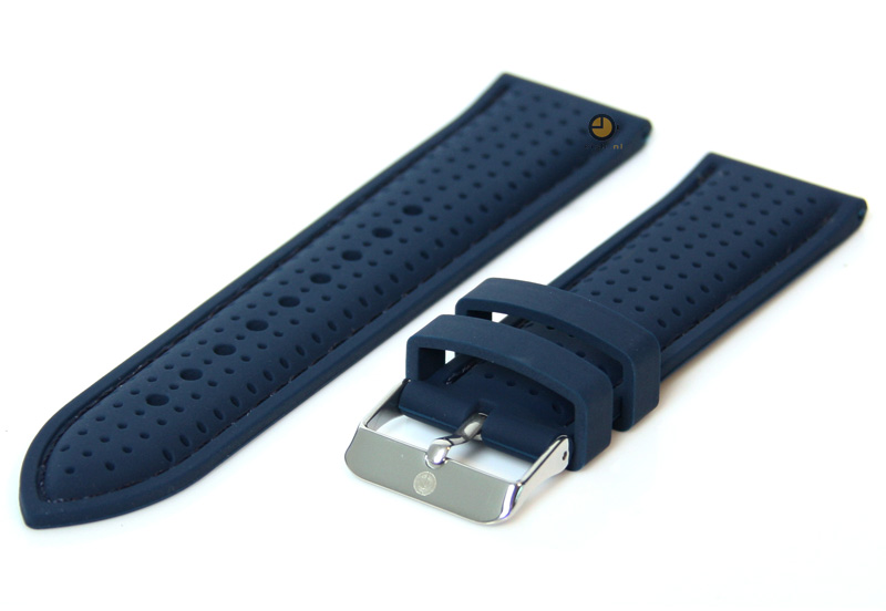 Uhrenarmband 24mm Silikon Blau
