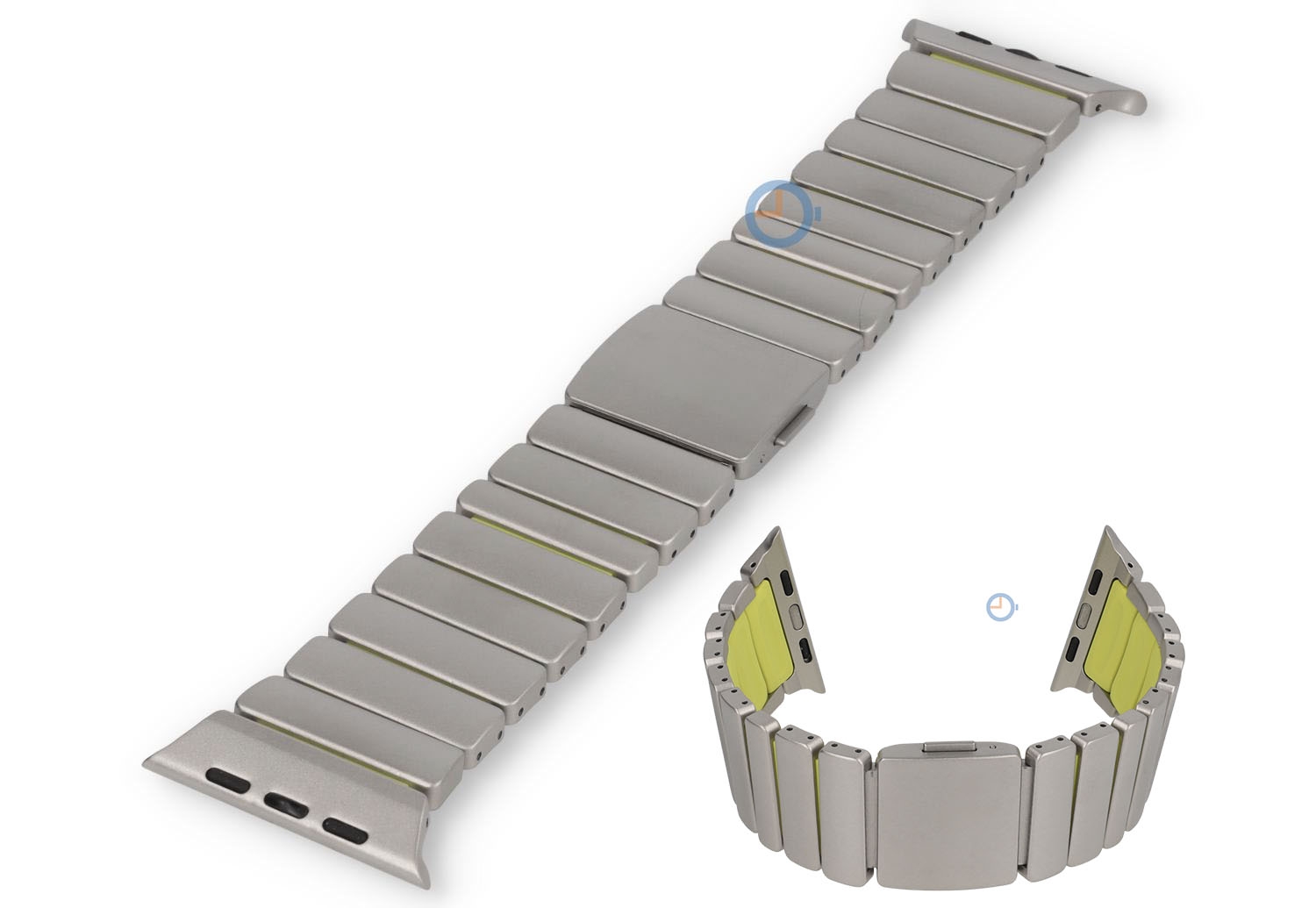 Stahl Uhrenarmband Apple Watch 49mm - titan/green