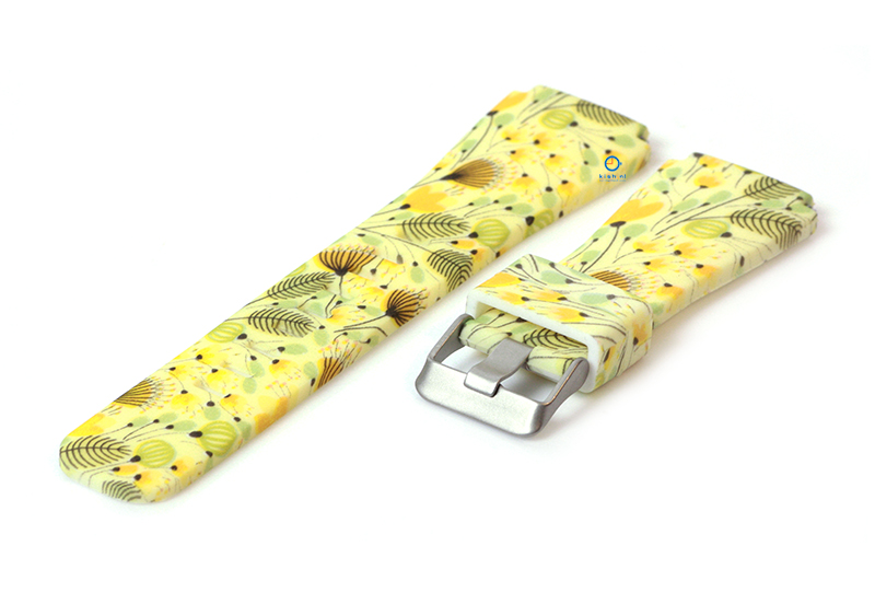Samsung Galaxy 46mm Uhrenarmband mit Blumendruck