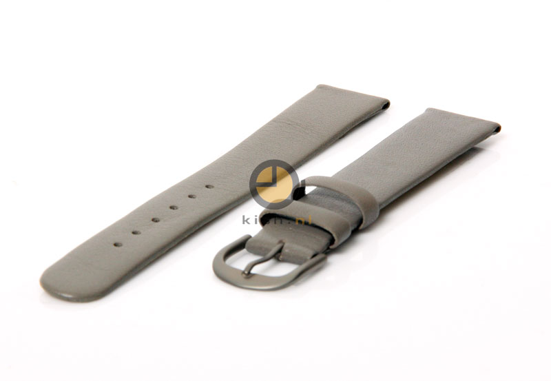 Danish Design Uhrenarmband 15mm Leder grau