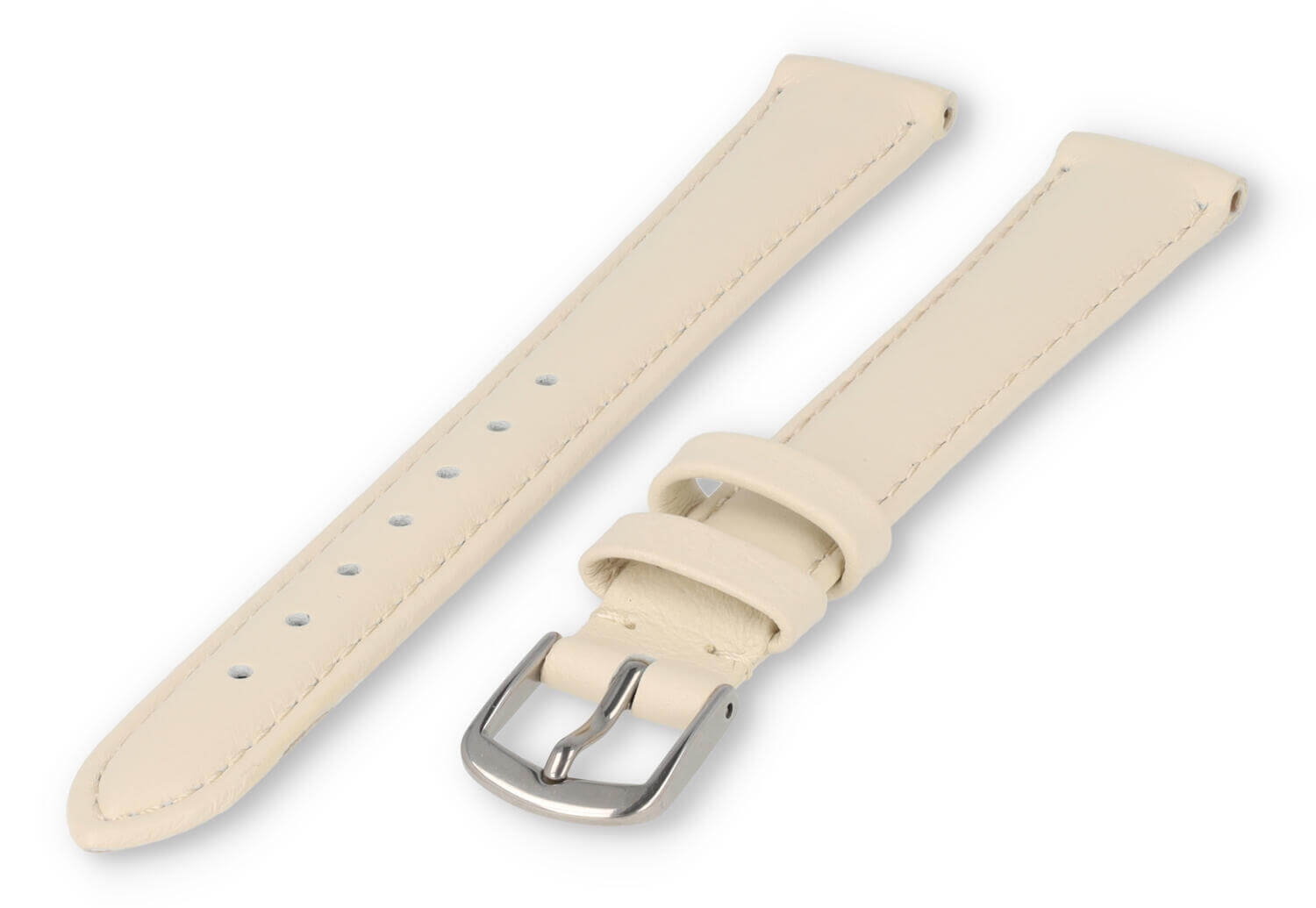 XL glatt Lederband - 14mm - creme