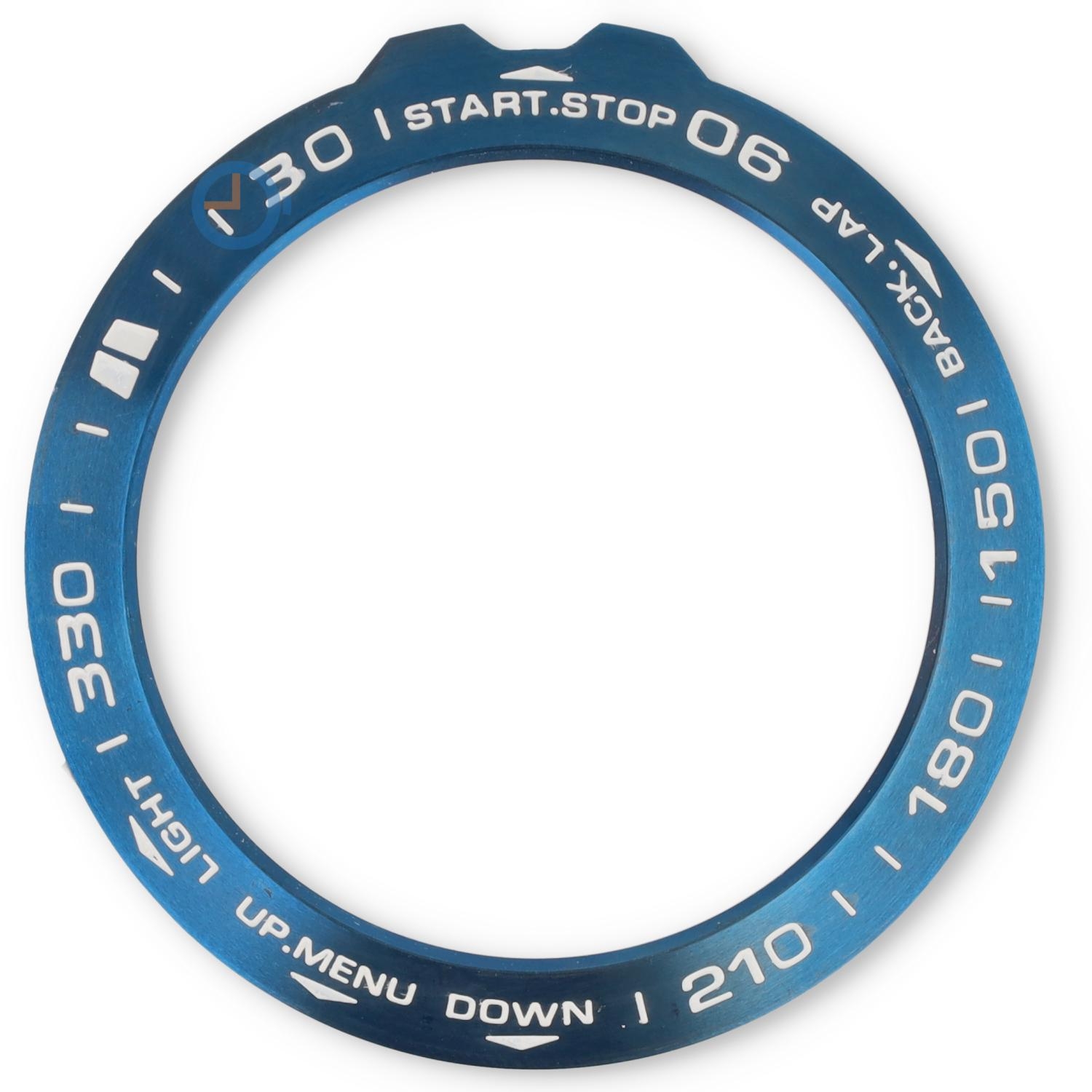 Stahl Lünetten Cover Garmin Fenix 5X - blau