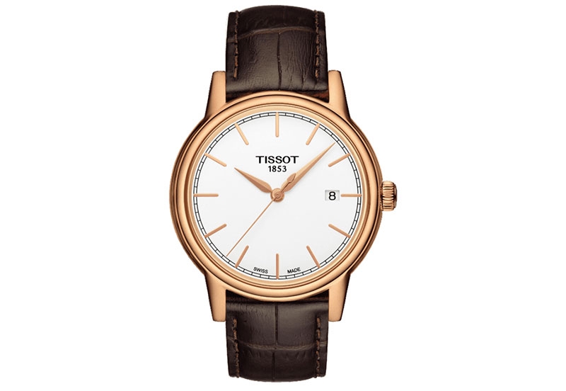 Tissot Uhrenarmband T0854103601100 braun Leder