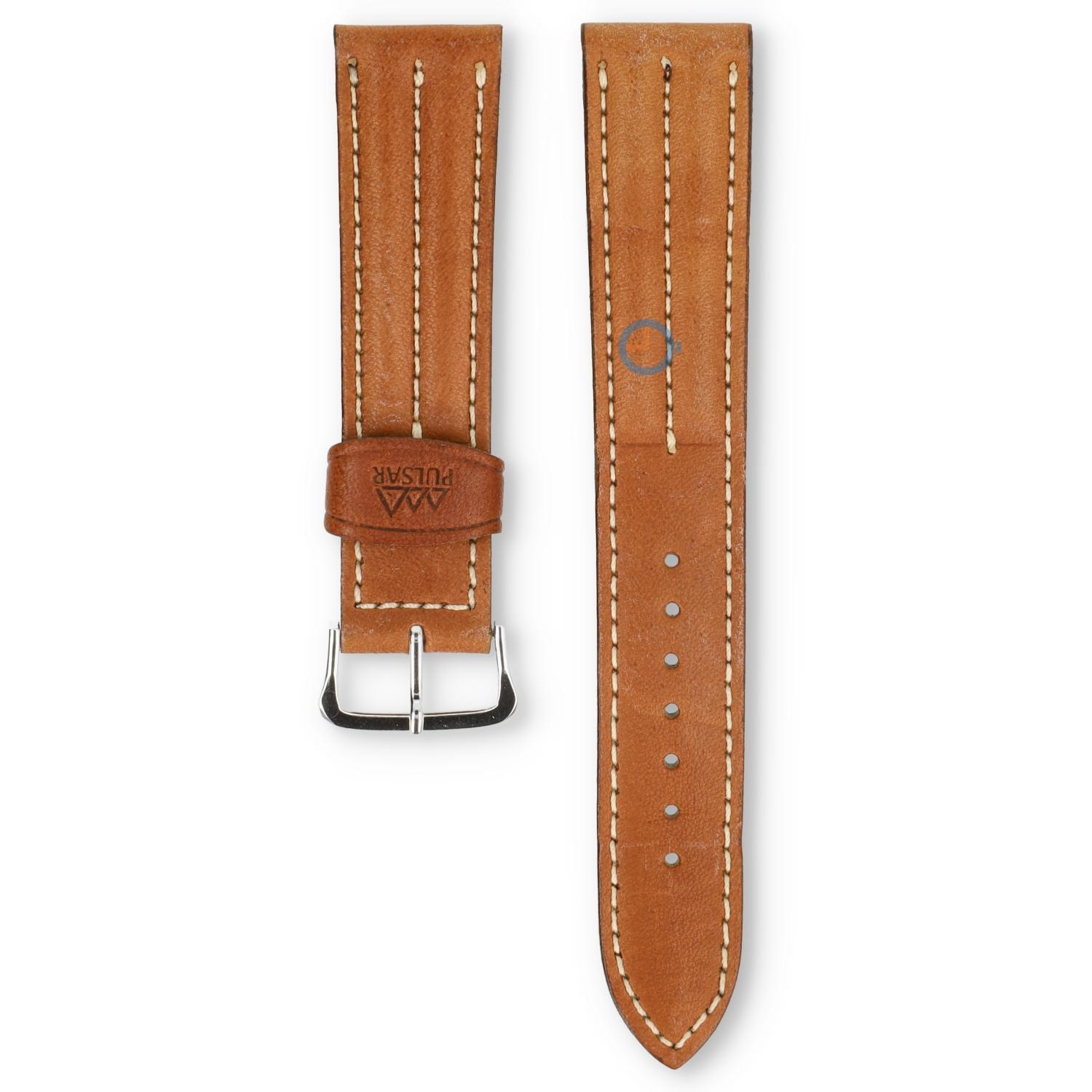 Universal 20mm braunes Leder Uhrenarmband - Pulsar