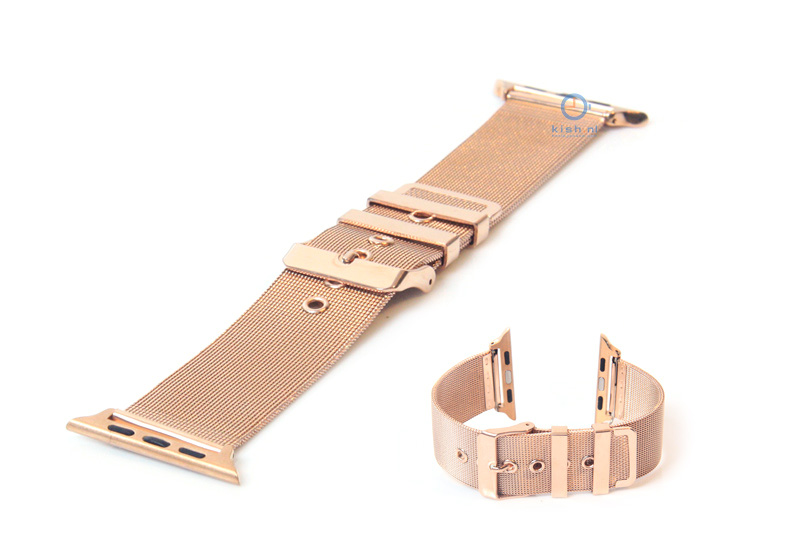 Wechselband für Apple watch 38mm - rosegold Mailänder