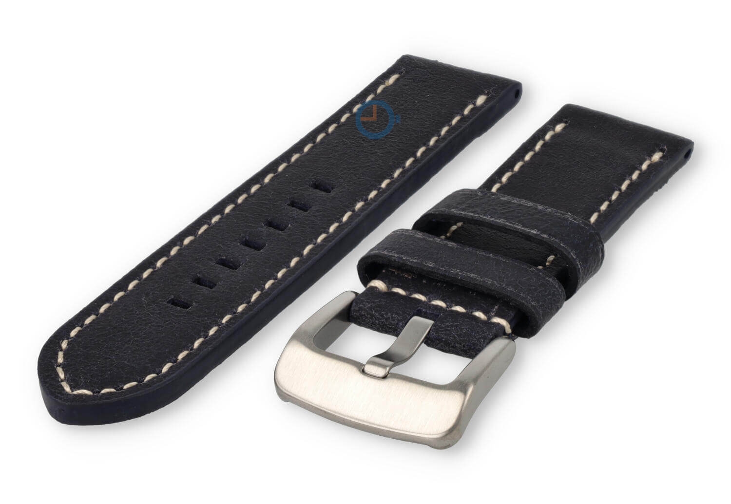 Wasserabweisendes Uhrenarmband aus Leder - 26mm - dunkelbraun