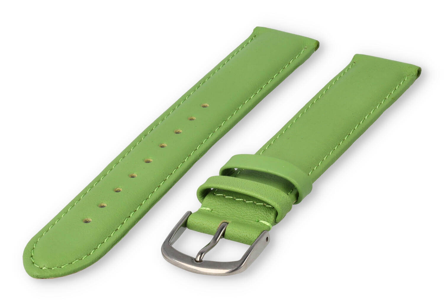 XL glatt Lederband - 18mm - Apfelgrün