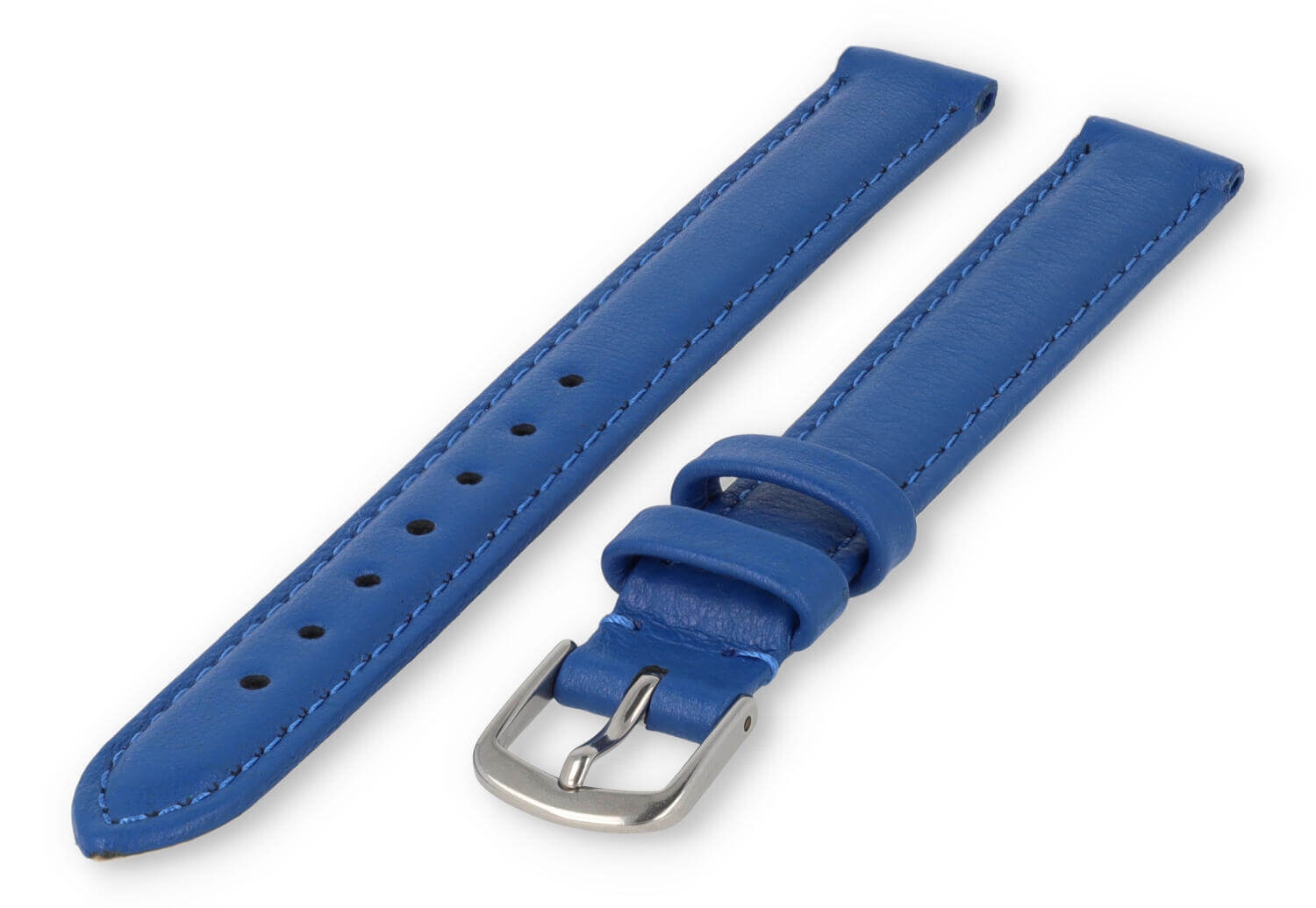 XL glatt Lederband - 12mm - königsblau
