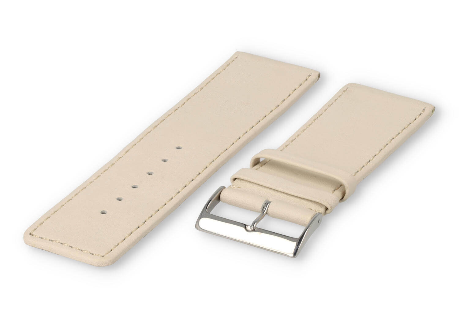 XL glatt Lederband - 30mm - sand
