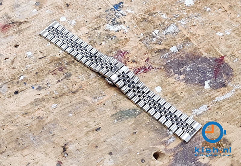 Kapten en Son horlogeband: 18mm silver steel