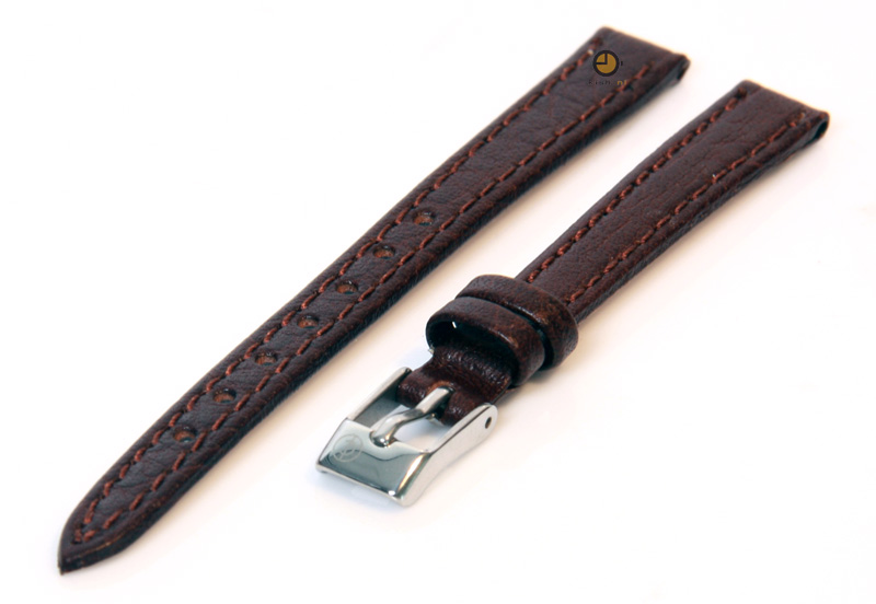 Uhrenarmband 12mm Braun Büffelleder