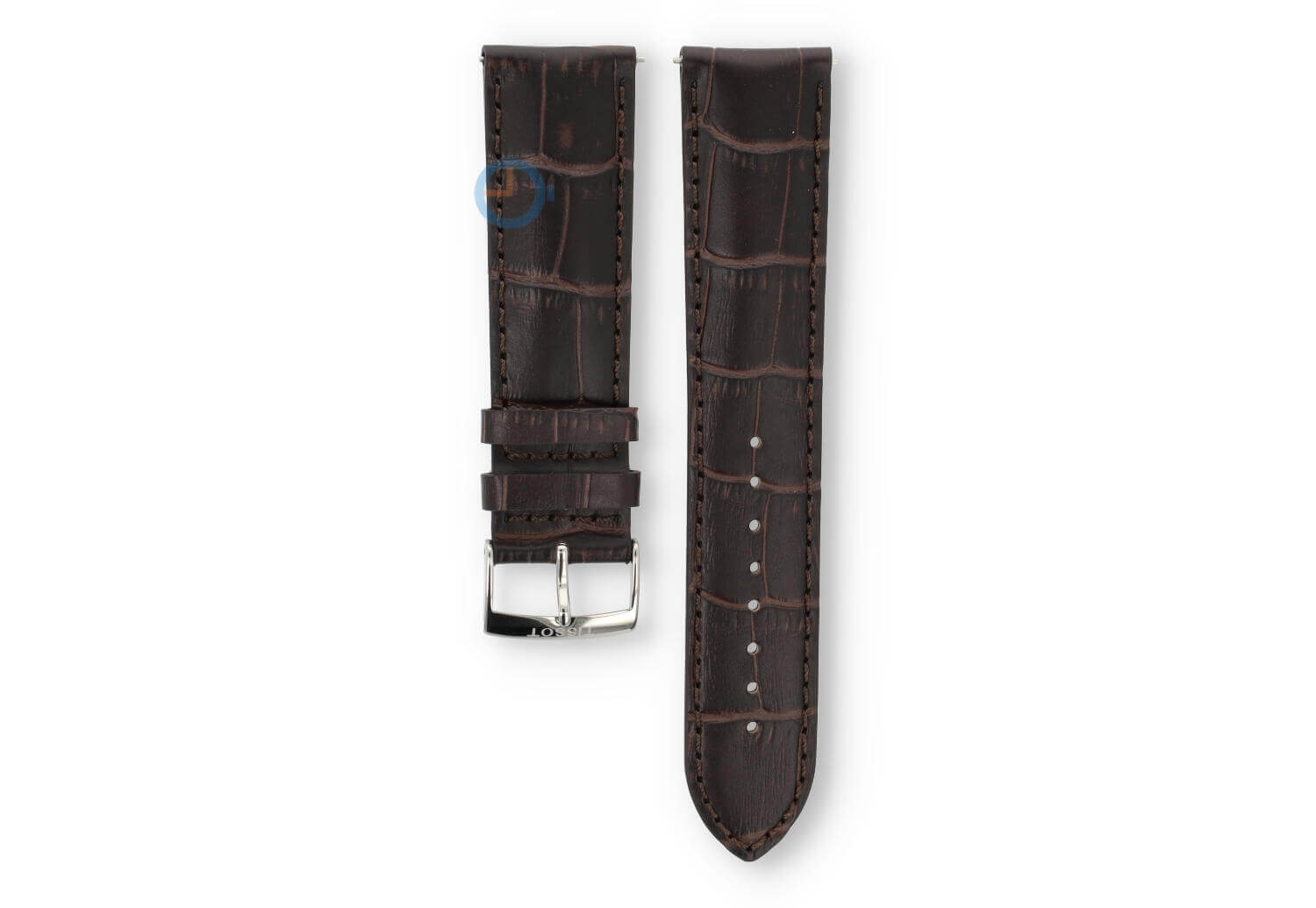 Tissot Official 22mm Uhrenarmband - braun Leder
