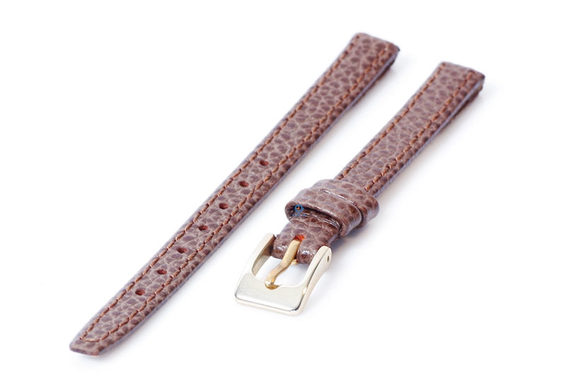 Clip - Uhrenarmband - 8mm - Kalbsleder braun