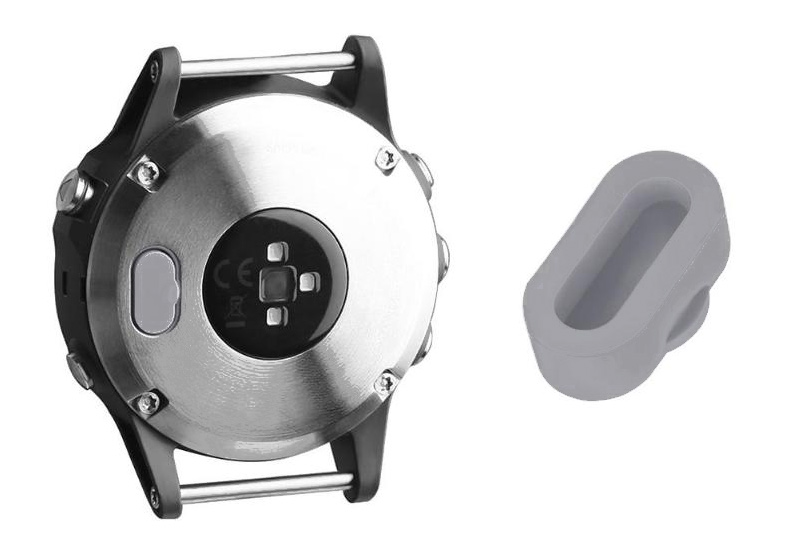 Garmin Fenix 5/6/7 Staubstecker siliconen hellgrau